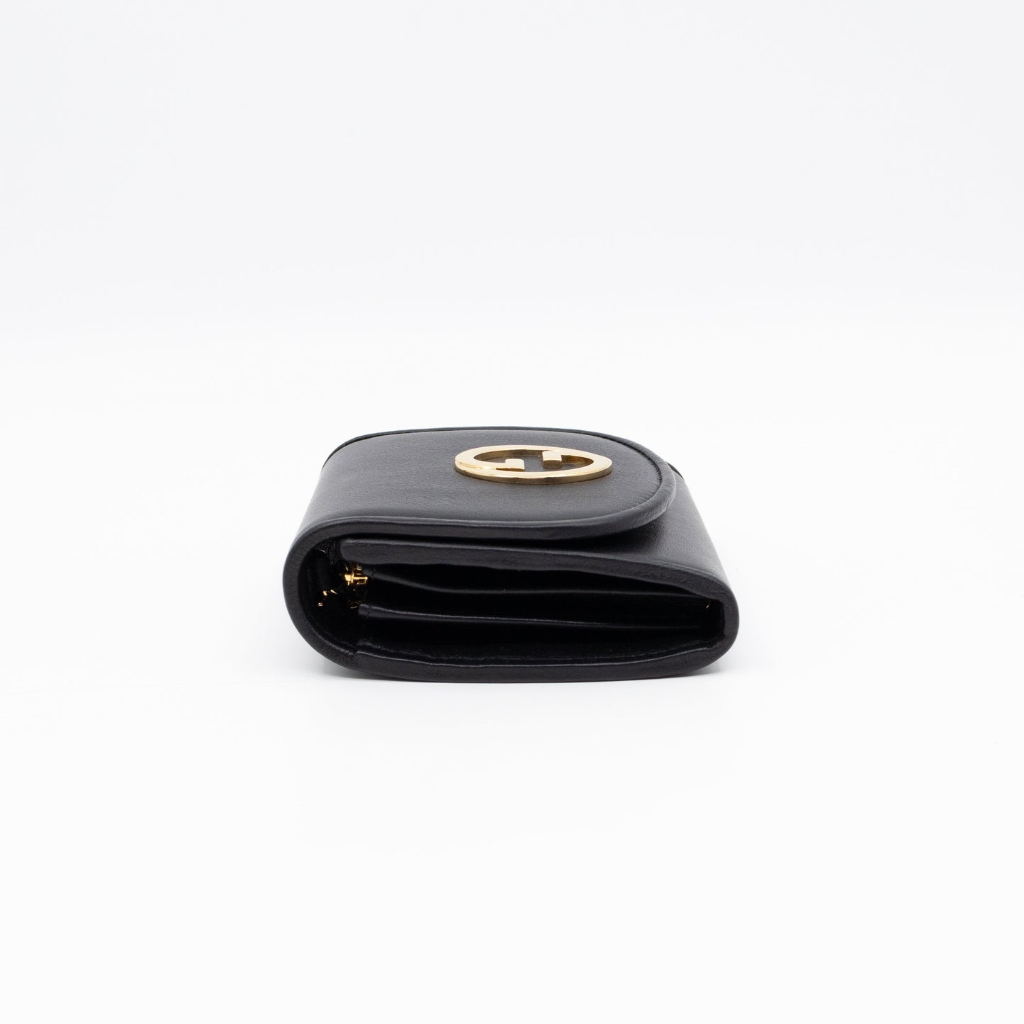 Blondie Medium Chain Wallet Bag Black Leather