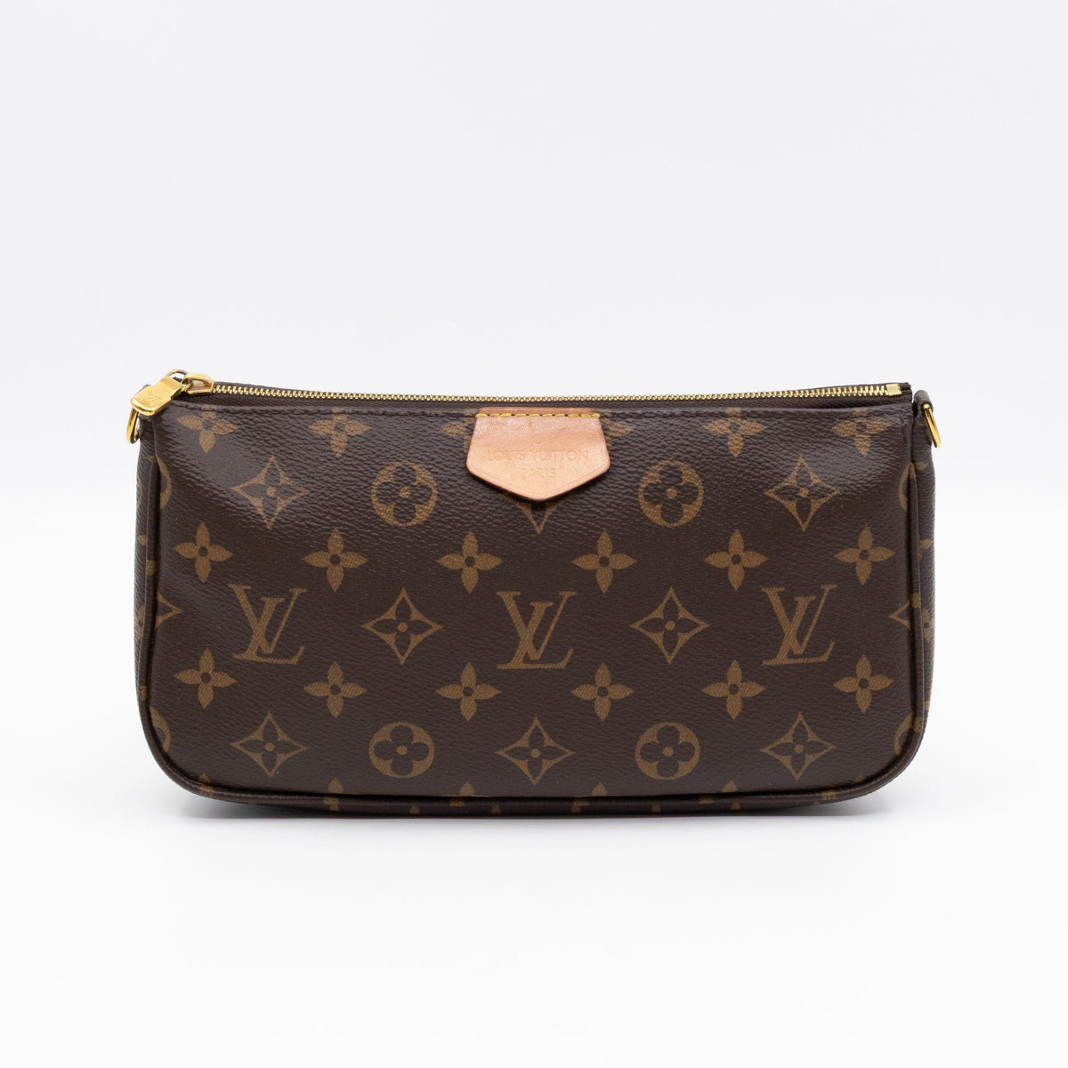 Pochette with Bandouliere and Coin Purse Monogram Kaki