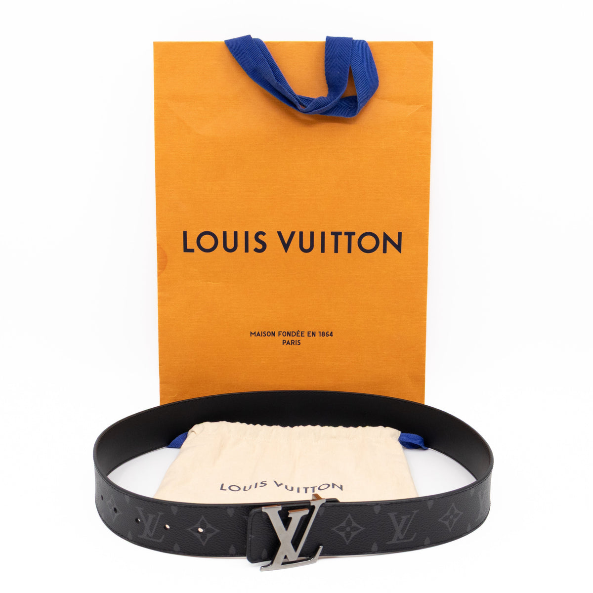 Initials Reversible Belt Monogram Eclipse 80/32