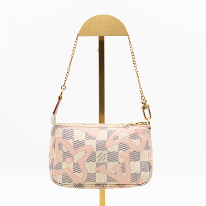 Mini Pochette Accessoires Damier Azur Tahitienne