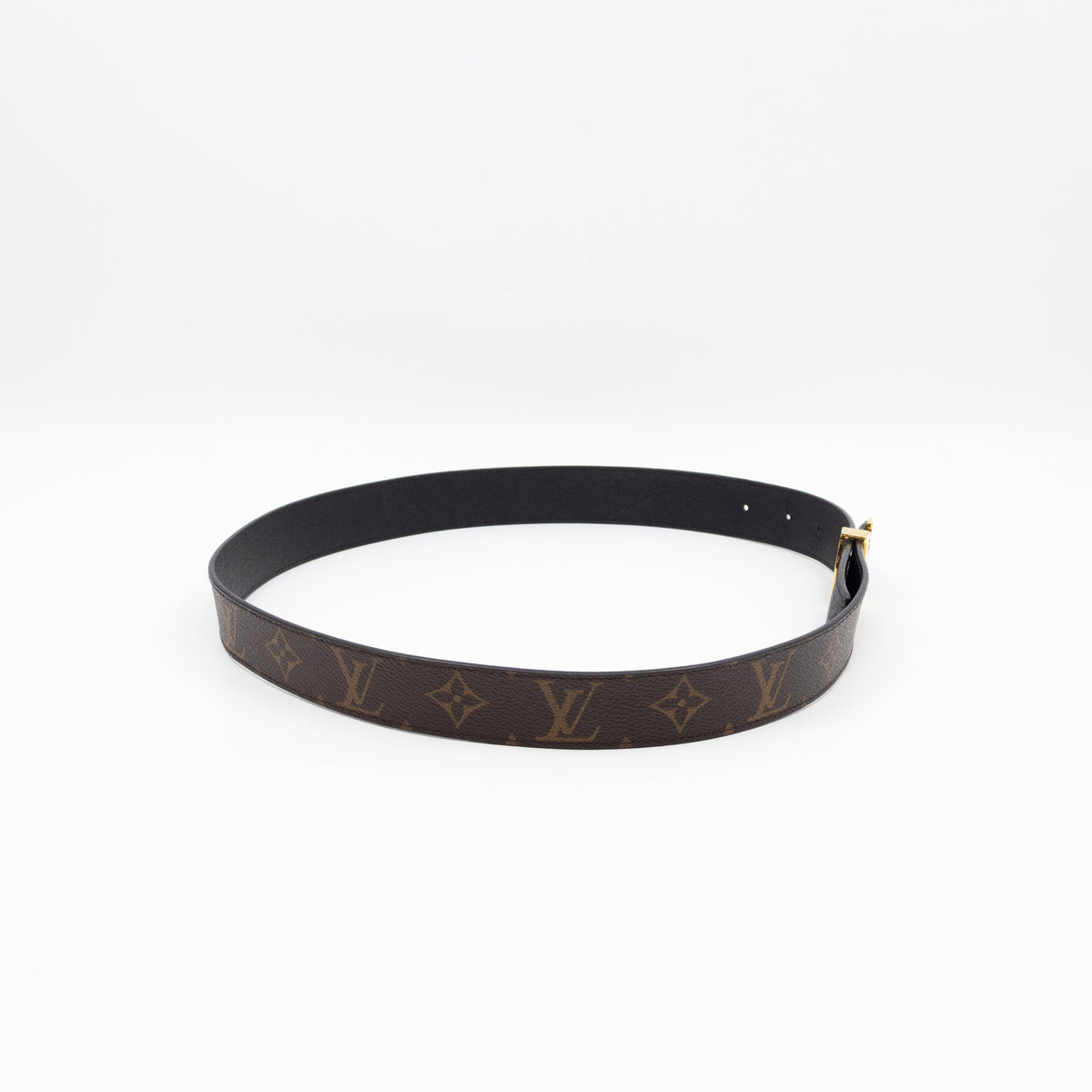 Initials Reversible Belt Monogram Black 85/34