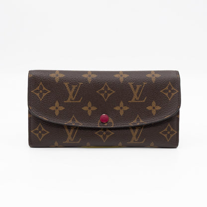 Emilie Wallet Monogram Fuchsia