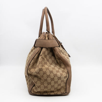 Large GG Running Bag Brown GG Supreme Canvas