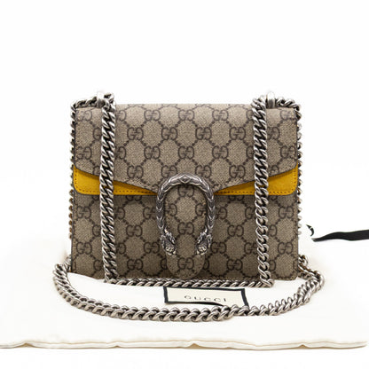 Dionysus Mini GG Supreme Yellow Suede