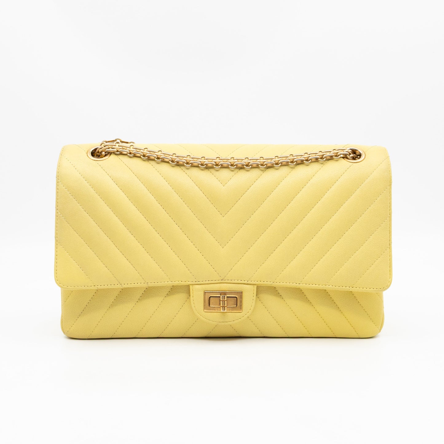 2.55 Reissue 226 Double Flap Bag Yellow Leather