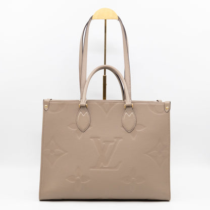 Onthego MM Dune Monogram Empreinte