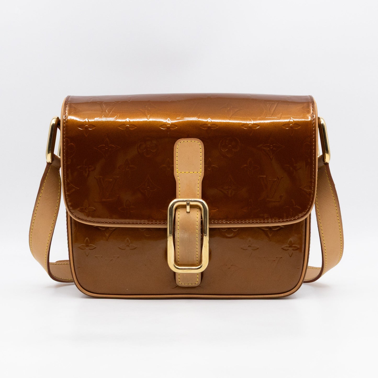Louis-vuitton Christie GM Vernis Bronze