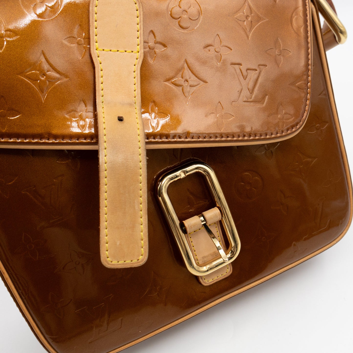 Louis-vuitton Christie GM Vernis Bronze