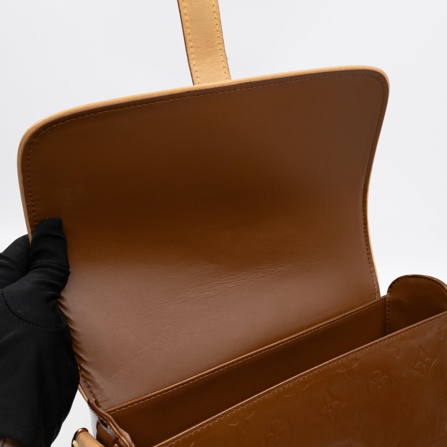 Louis-vuitton Christie GM Vernis Bronze