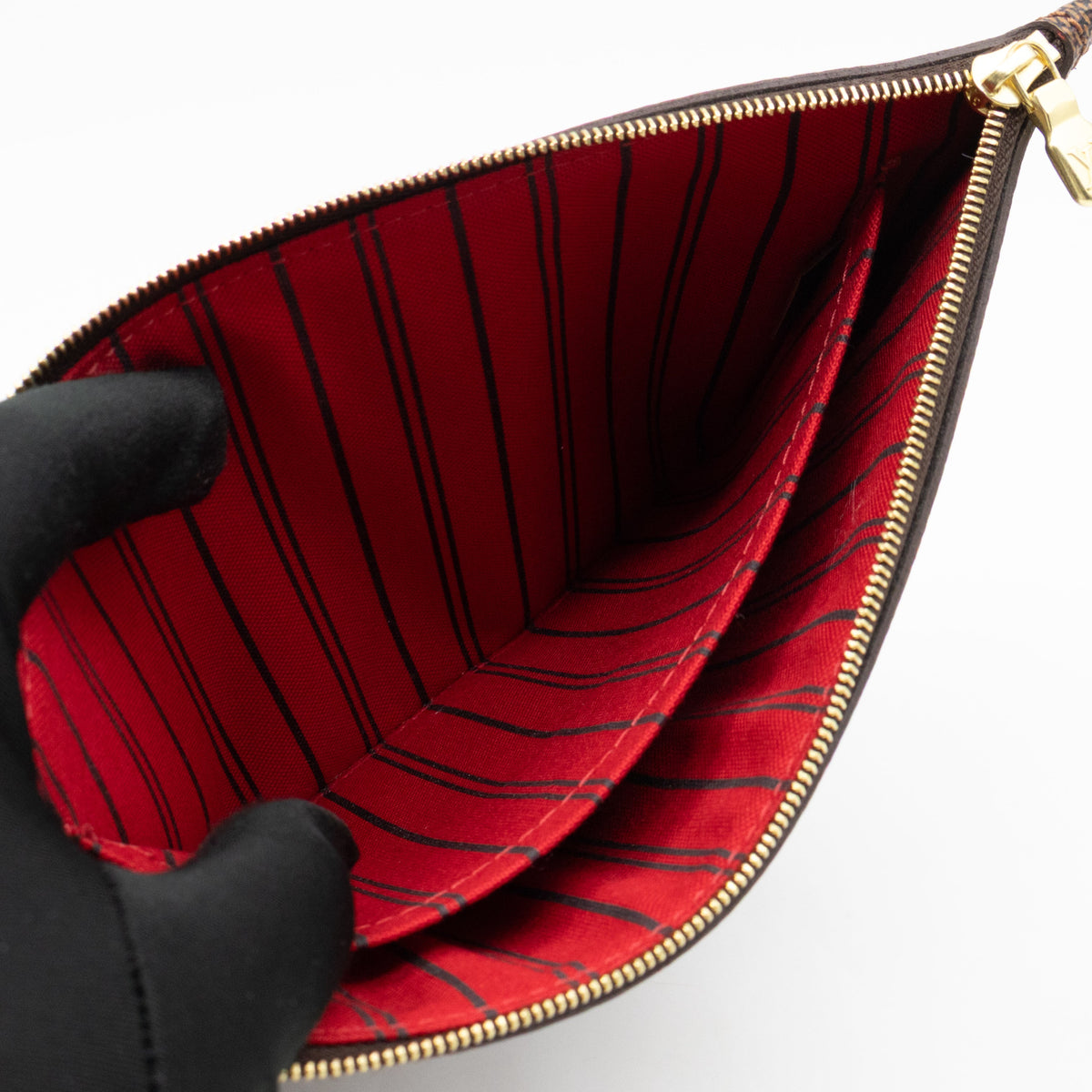 Louis-vuitton Neverfull Pochette Damier Ebene