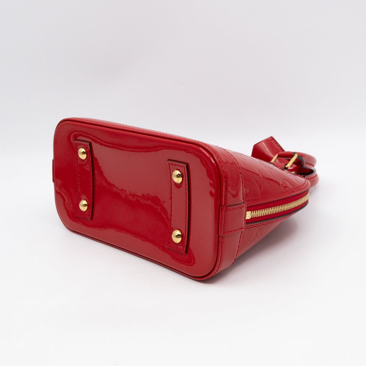 Louis-vuitton Alma BB Vernis Red