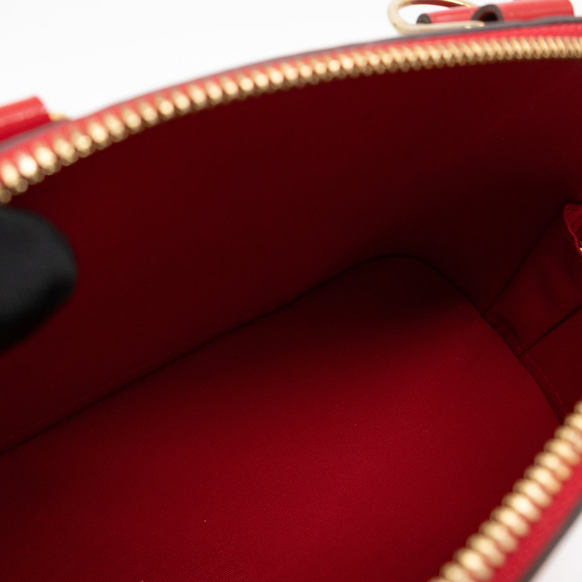 Louis-vuitton Alma BB Vernis Red