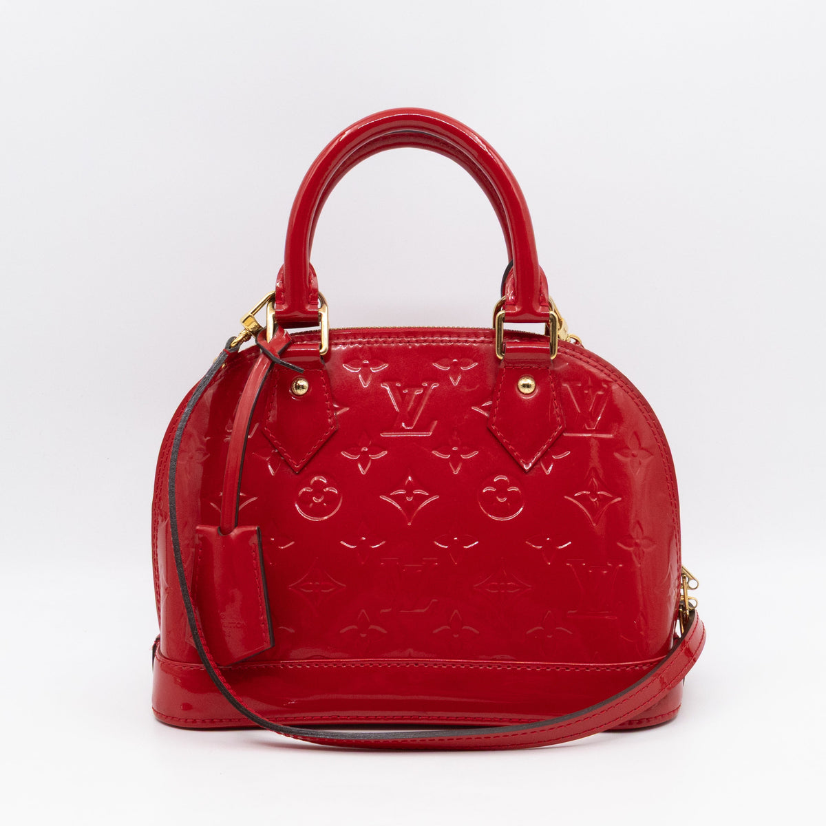 Louis-vuitton Alma BB Vernis Red