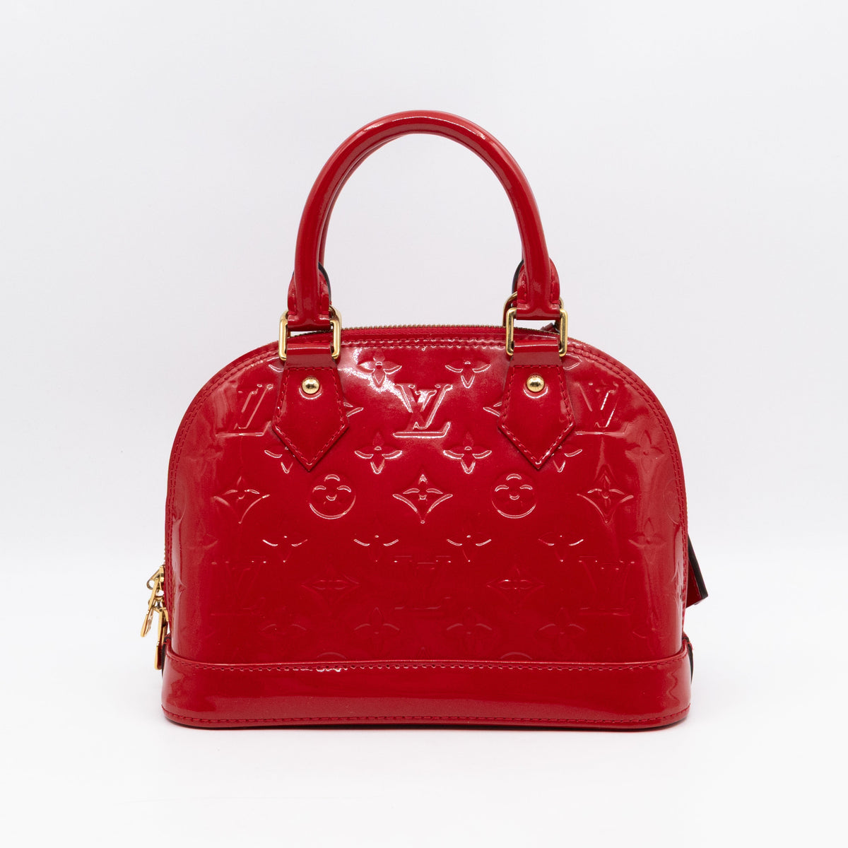Louis-vuitton Alma BB Vernis Red