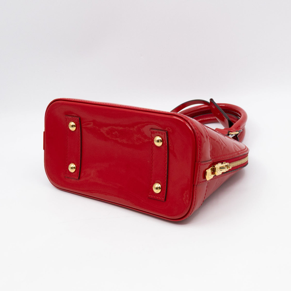 Louis-vuitton Alma BB Vernis Red