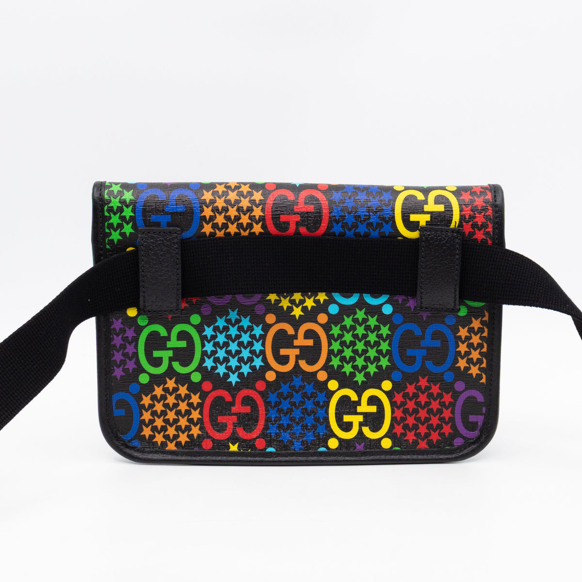 GG Belt Bag Black GG Psychedelic Canvas