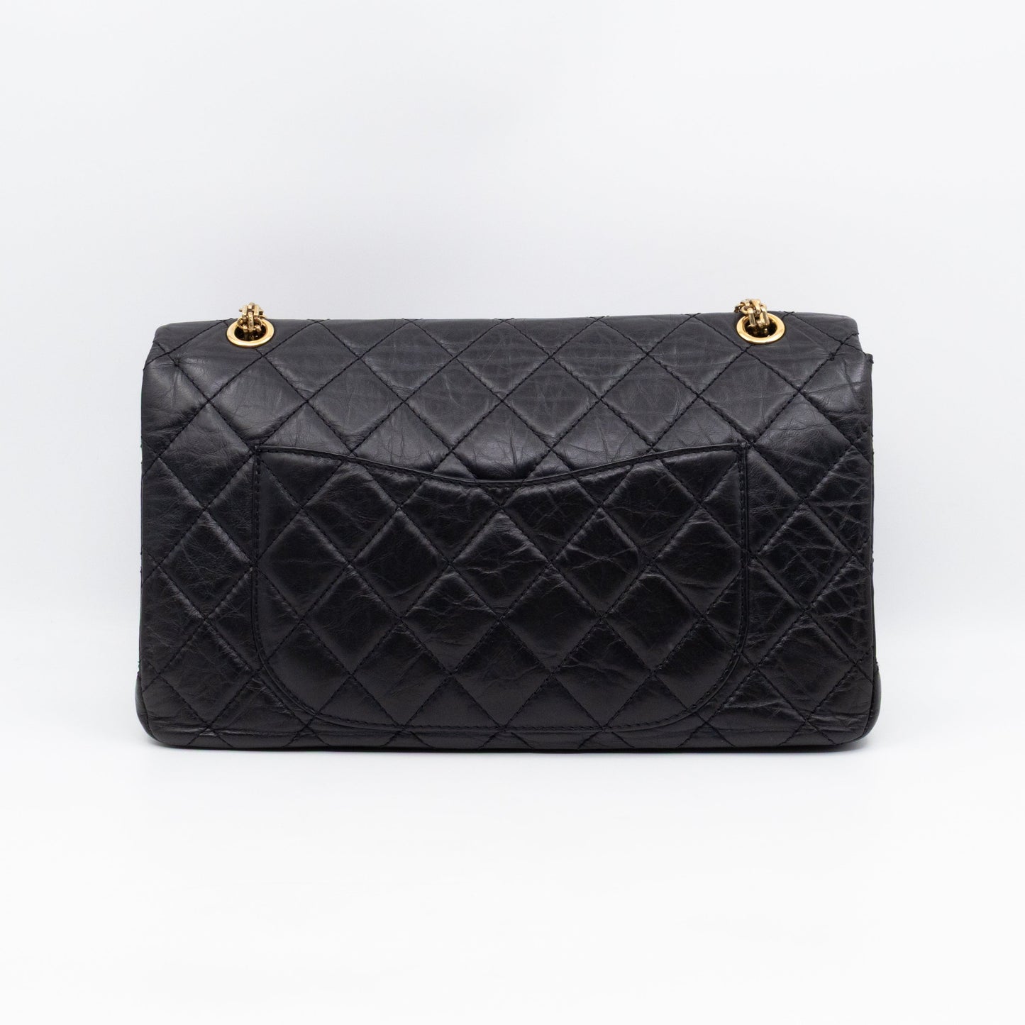 2.55 Reissue 227 Double Flap Bag Black Leather