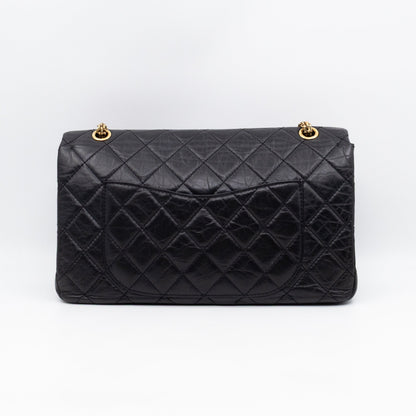 2.55 Reissue 227 Double Flap Bag Black Leather
