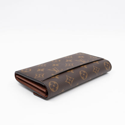 Louis-vuitton Sarah Wallet Monogram Brown