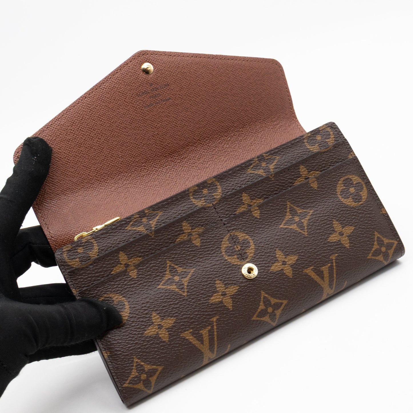 Louis-vuitton Sarah Wallet Monogram Brown