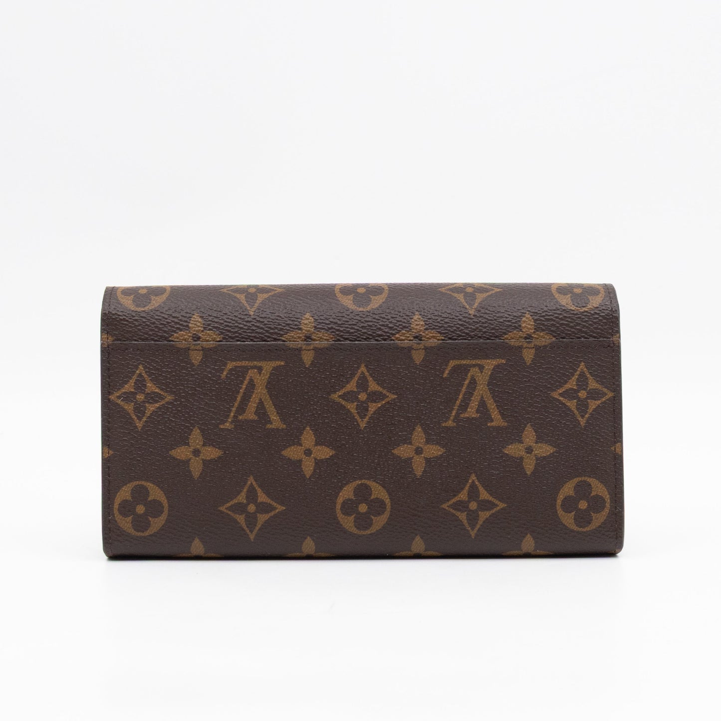 Sarah Wallet Monogram Brown