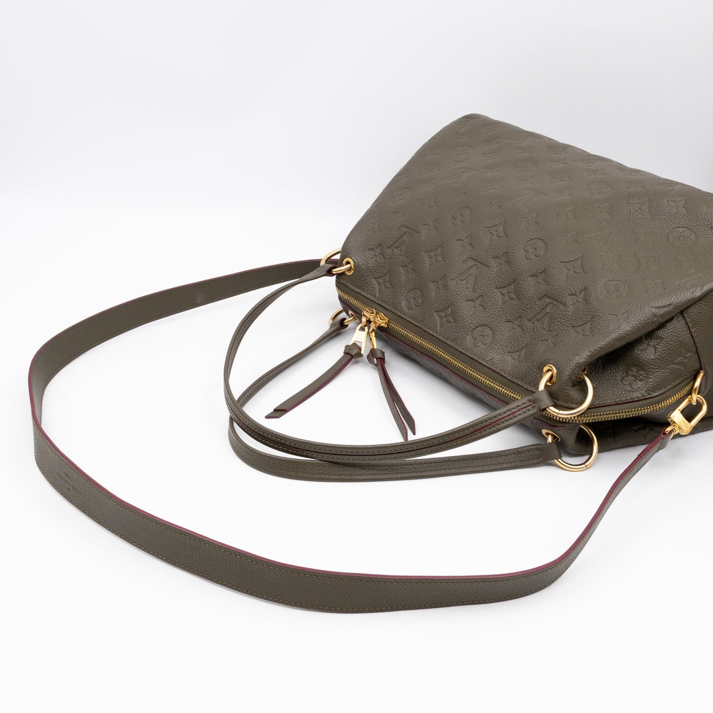 Louis-vuitton Ponthieu PM Green Monogram Empreinte