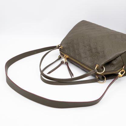 Louis-vuitton Ponthieu PM Green Monogram Empreinte