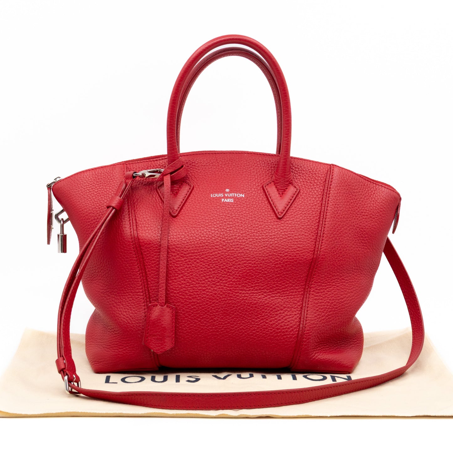 Louis-vuitton Soft Lockit PM Taurillon Leather Rubis