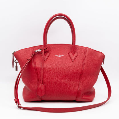 Louis-vuitton Soft Lockit PM Taurillon Leather Rubis