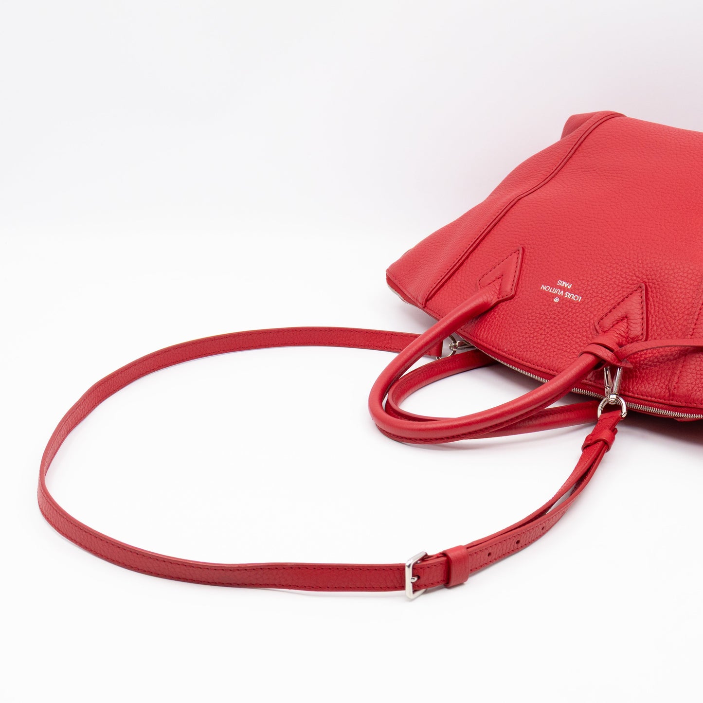 Louis-vuitton Soft Lockit PM Taurillon Leather Rubis