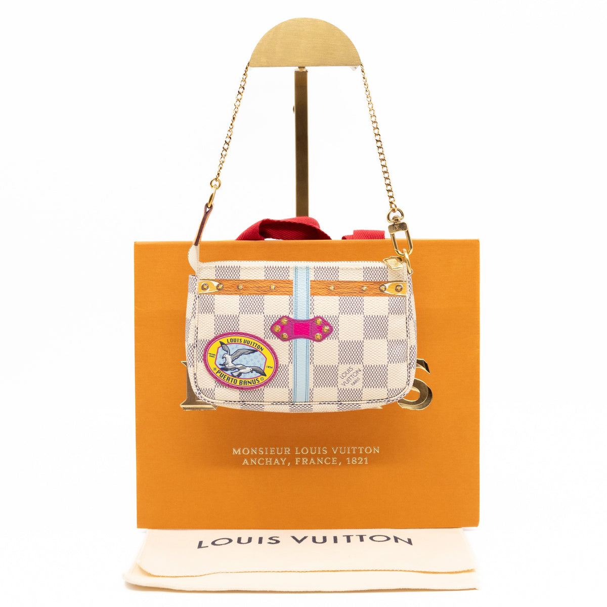 Mini Pochette Accessoires Damier Azur Summer Trunks Puerto Banus