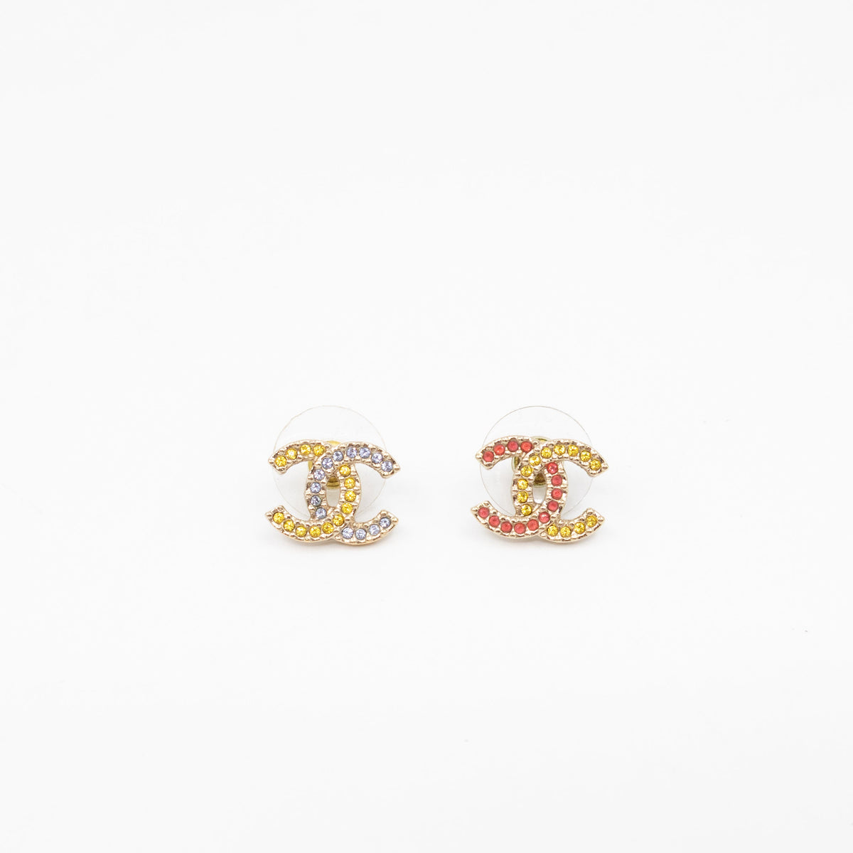 CC Crystal Earrings Gold
