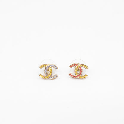 CC Crystal Earrings Gold