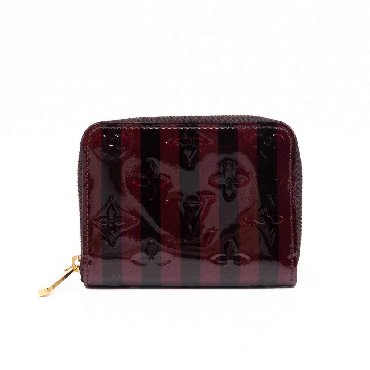 Zippy Coin Purse Vernis Raye Amarante
