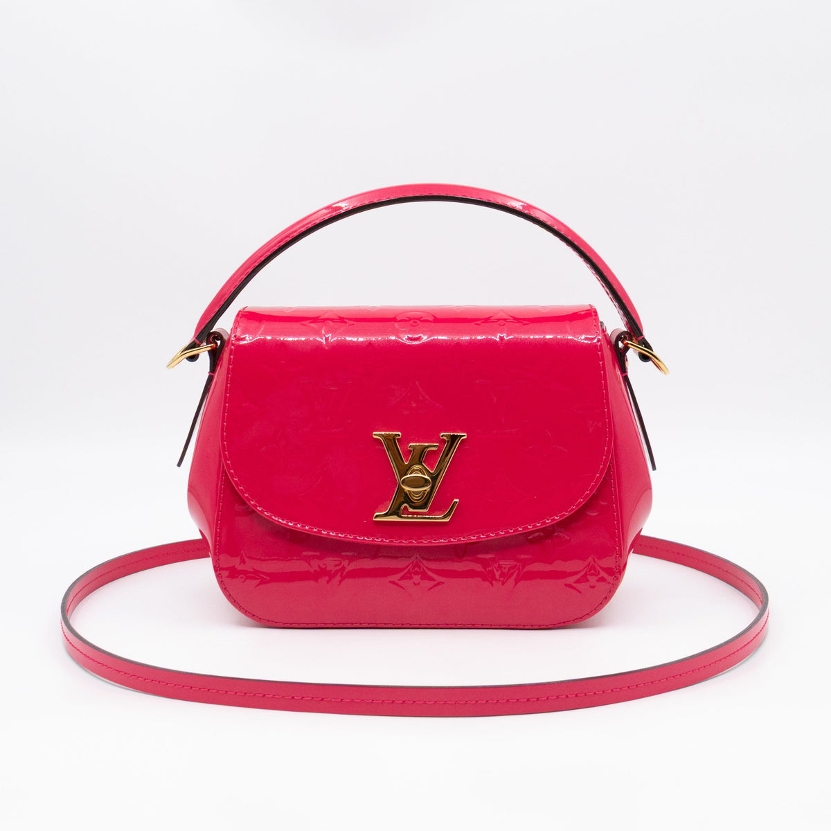 Pasadena Hot Pink Vernis Leather