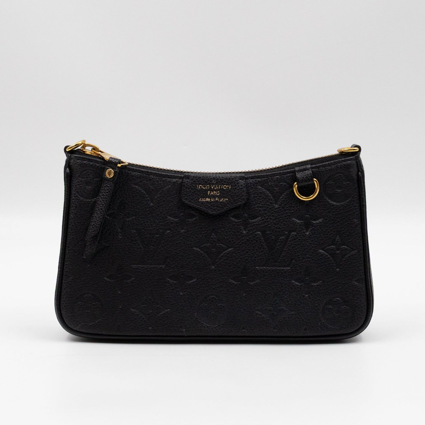 Easy Pouch On Strap Black Monogram Empreinte
