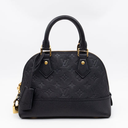 Neo Alma BB Black Monogram Empreinte Leather