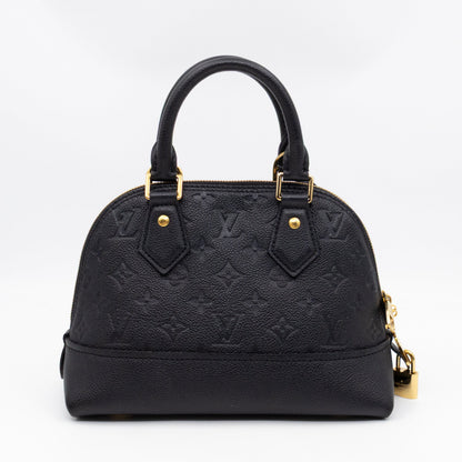 Neo Alma BB Black Monogram Empreinte Leather