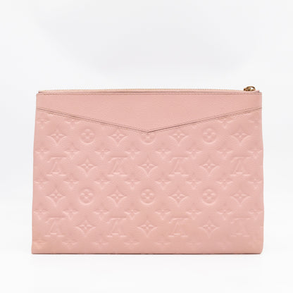 Daily Pouch Monogram Empreinte Rose Poudre