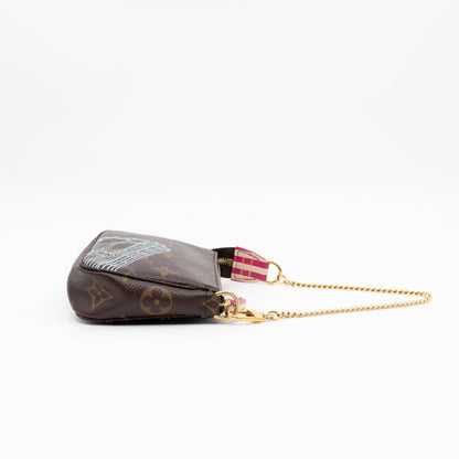 Mini Pochette Accessoires Monogram Christmas Animation