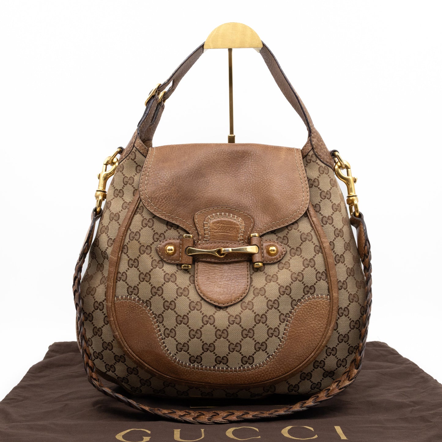 New Pelham Hobo Bag GG Canvas Brown
