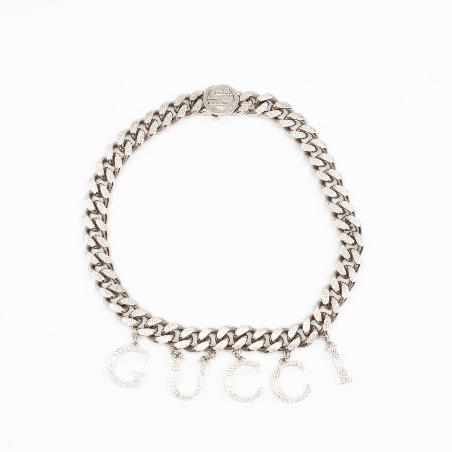 Gucci Script Choker Palladium