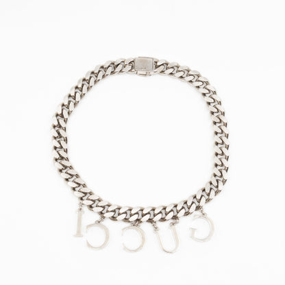 Gucci Script Choker Palladium
