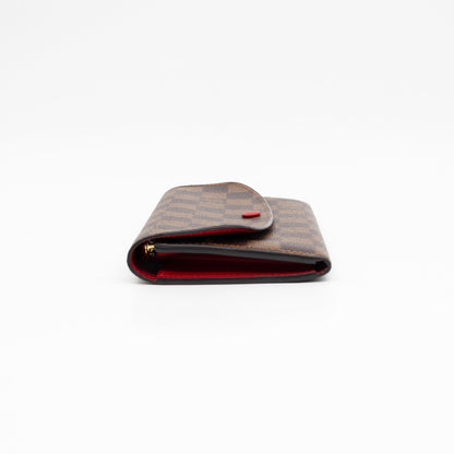 Emilie Wallet Damier Ebene Fucshia