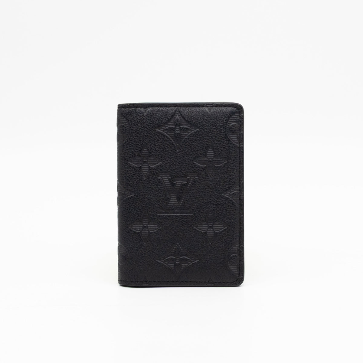Pocket Organiser Black Shadow Leather