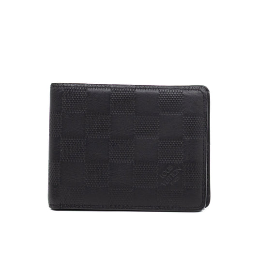 Slender Wallet Black Damier Inifini