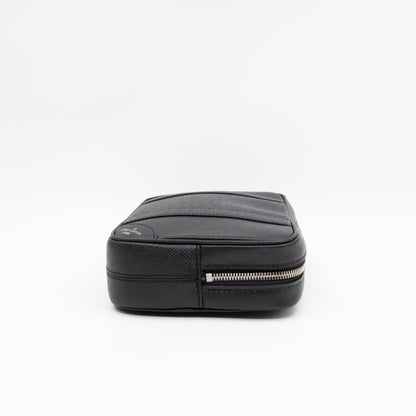 Pochette Kasai Clutch Black Leather