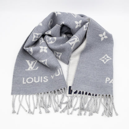 All About Monogram Scarf Gris Clair
