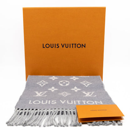 All About Monogram Scarf Gris Clair