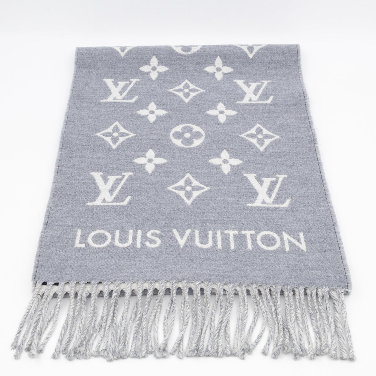 All About Monogram Scarf Gris Clair